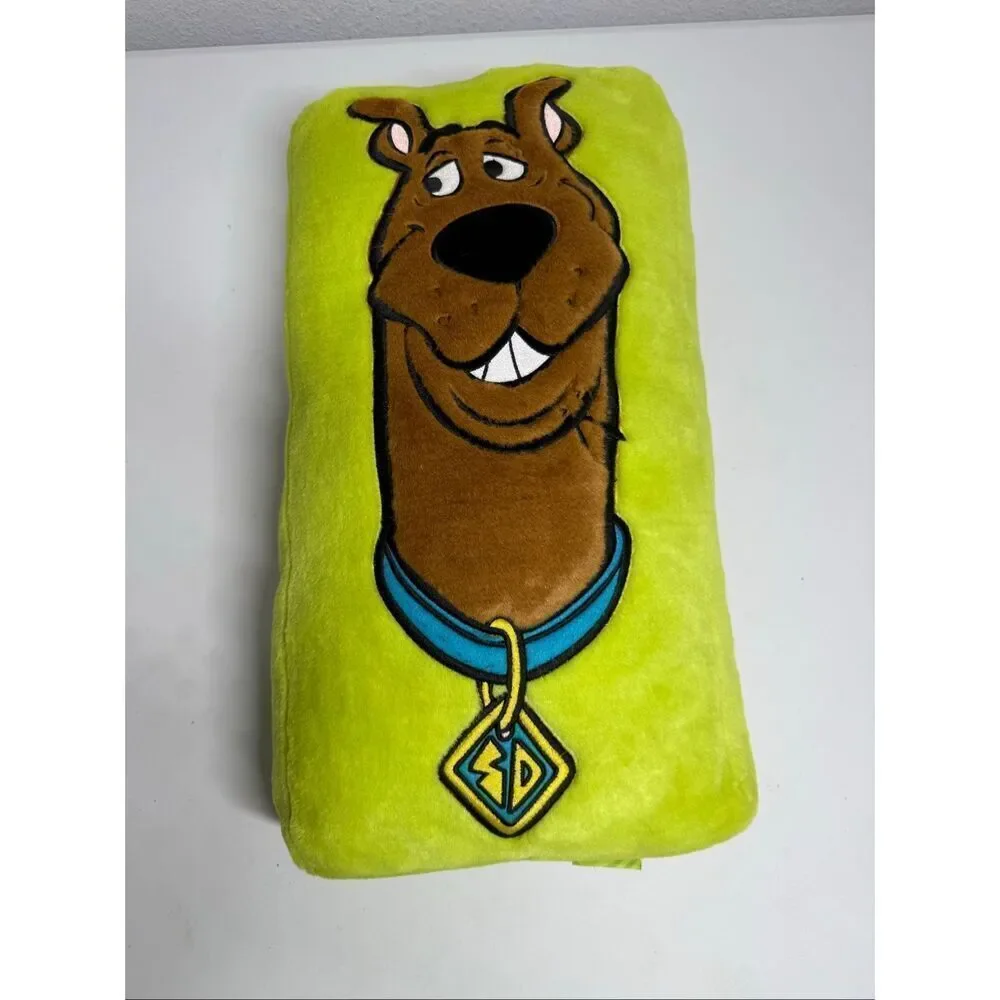 Rare Vintage Neon Green Scooby Doo Plush Pillow Throw Pillow Y2K Room Decor